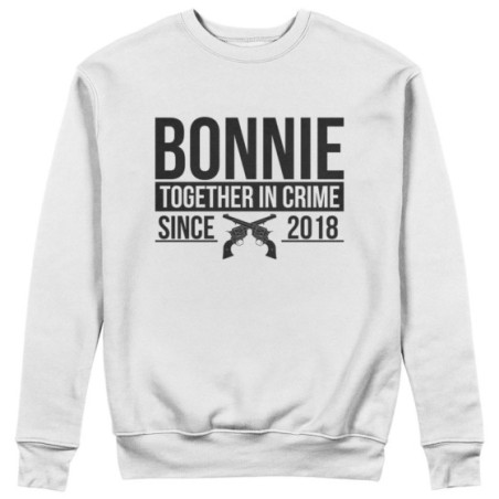 Felpa donna personalizzata con anno bonnie together in...
