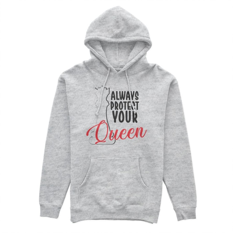 Felpa donna personalizzabile con nome always protect your queen Love