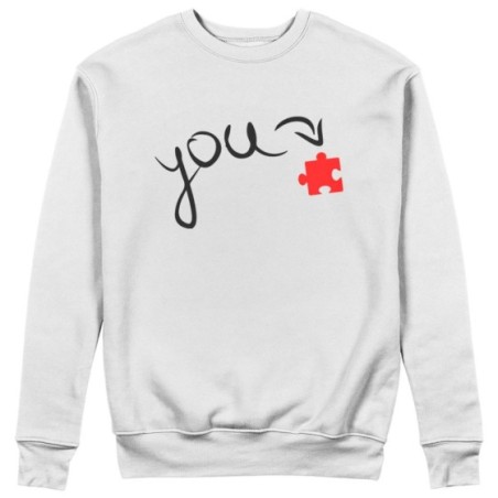 Felpa donna personalizzabile con nome u're my heart