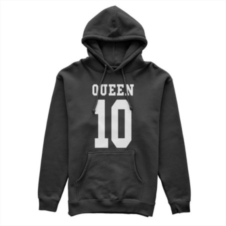 Felpa donna personalizzata con nome e numero queen
