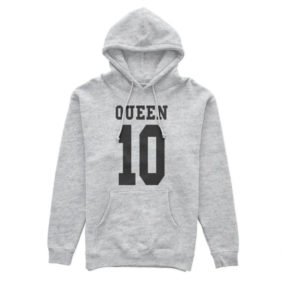Felpa donna personalizzata con nome e numero queen Love