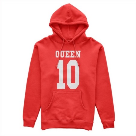 Felpa donna personalizzata con nome e numero queen Love