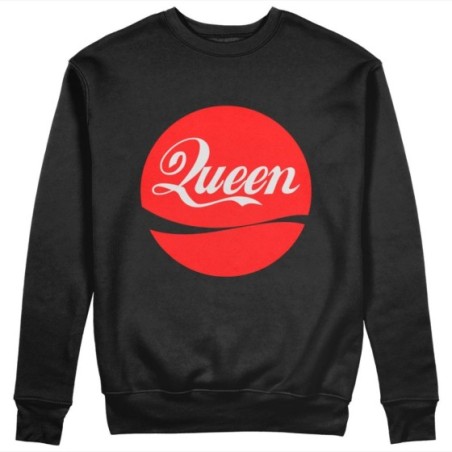 Felpa donna personalizzabile con nome queen cola Love