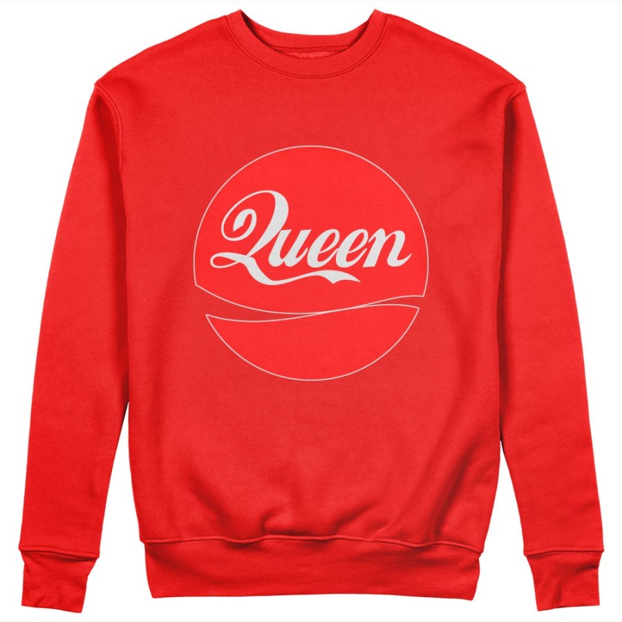 Felpa donna personalizzabile con nome queen cola Love
