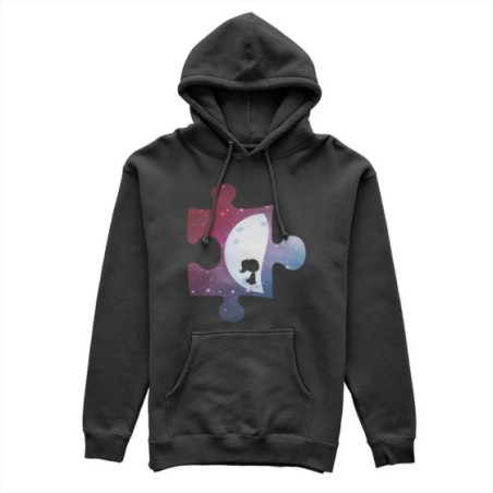 Felpa donna personalizzabile con nome puzzle donna su...