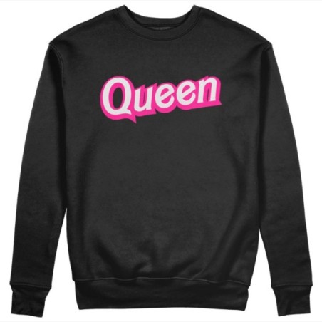 Felpa donna personalizzabile con nome barbie queen
