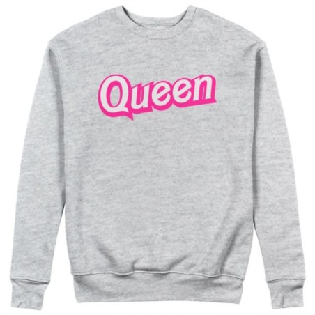 Felpa donna personalizzabile con nome barbie queen Love