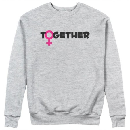 Felpa donna personalizzabile con nome together Love