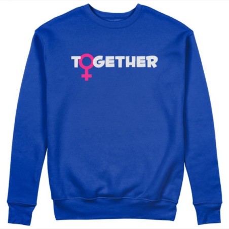 Felpa donna personalizzabile con nome together Love