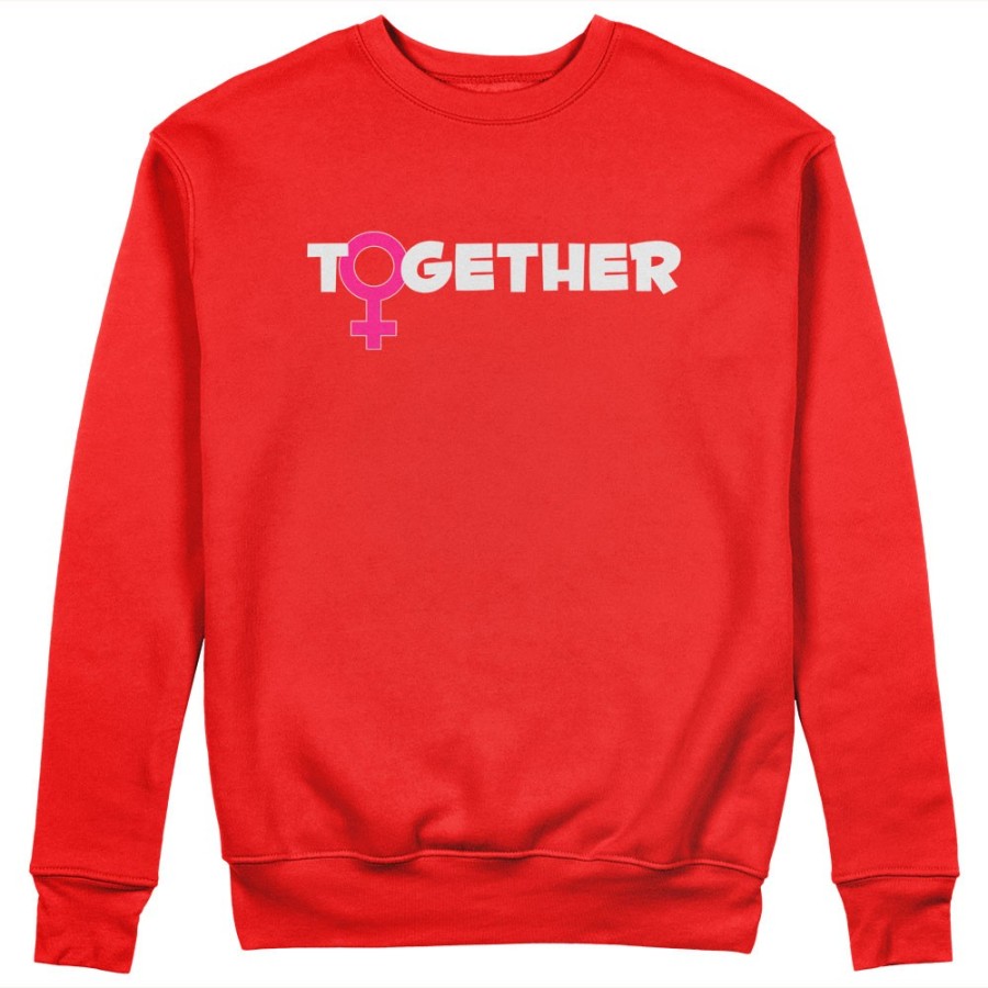 Felpa donna personalizzabile con nome together Love