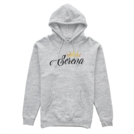 Felpa donna personalizzata con nome e corona q Love