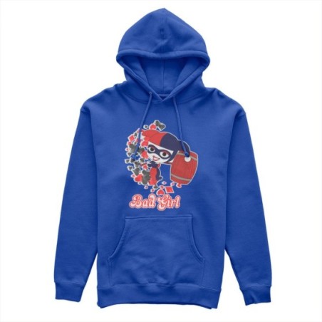 Felpa donna personalizzabile con nome harley quinn bad girl Love