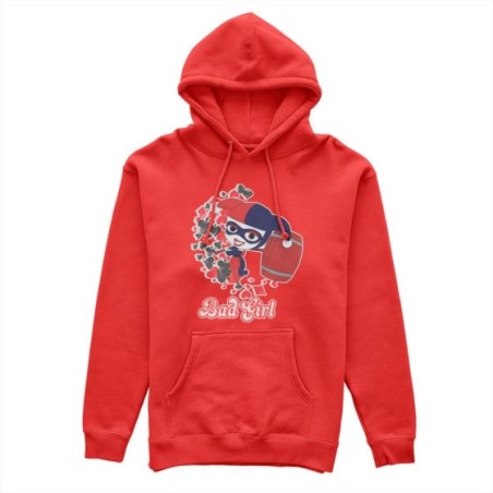 Felpa donna personalizzabile con nome harley quinn bad girl Love