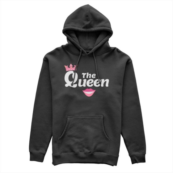 Felpa donna personalizzabile con nome the queen smile Love