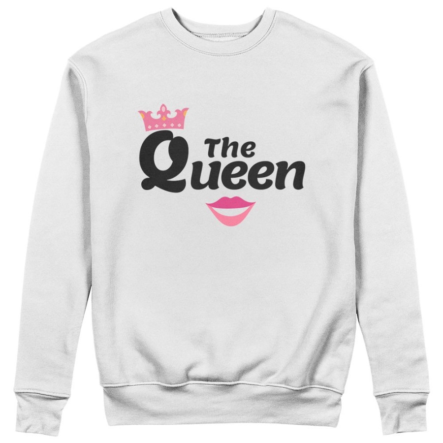 Felpa donna personalizzabile con nome the queen smile Love