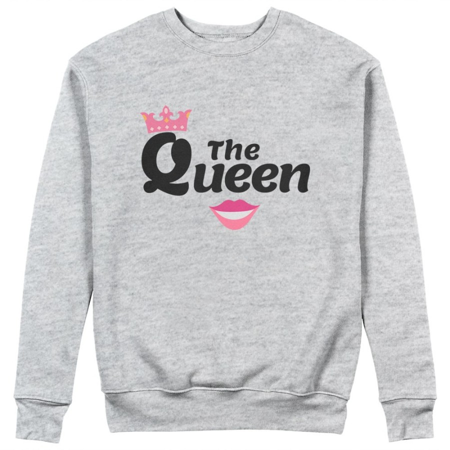 Felpa donna personalizzabile con nome the queen smile Love