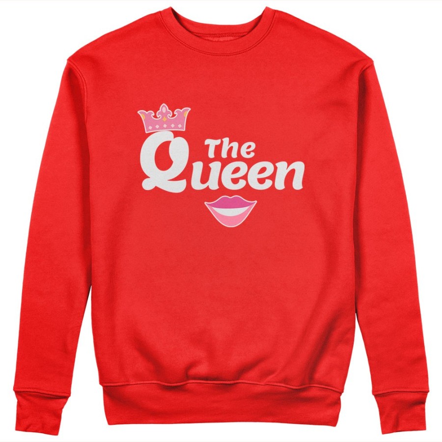 Felpa donna personalizzabile con nome the queen smile Love