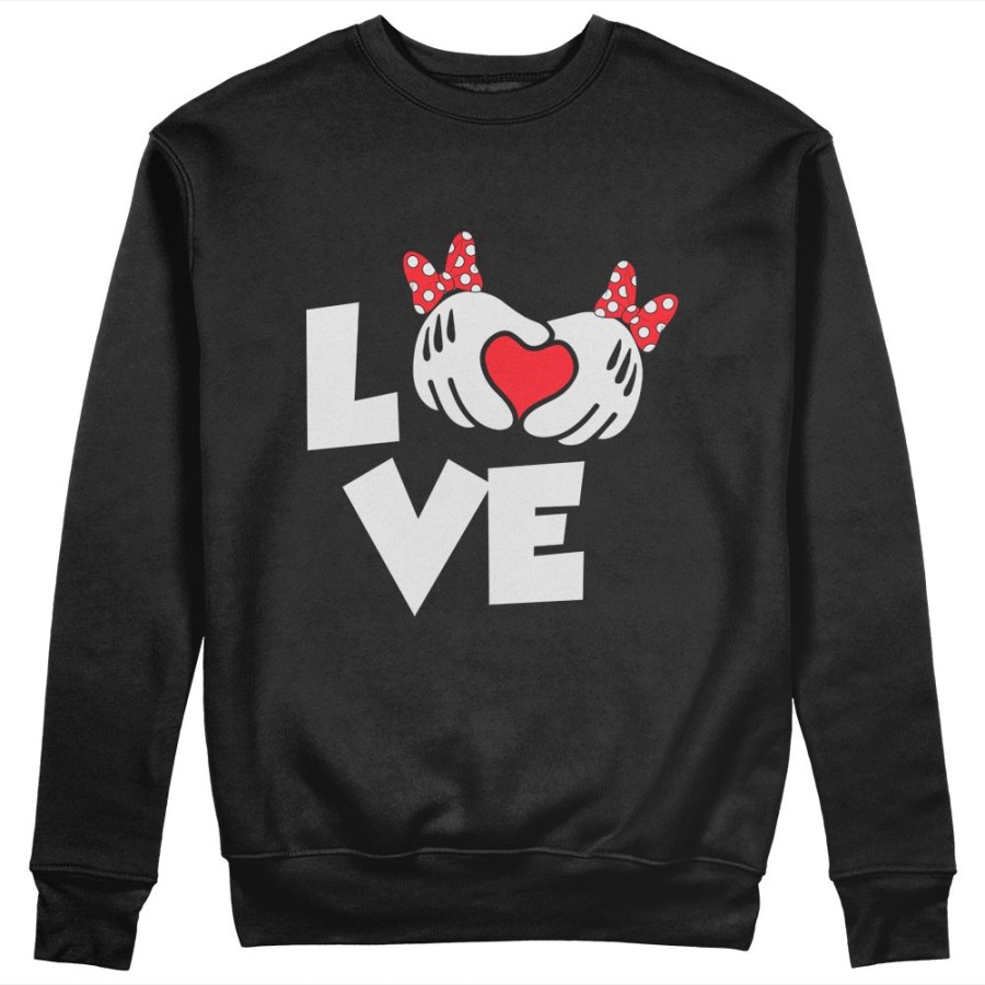 Felpa donna personalizzabile con nome love con fiocco Love