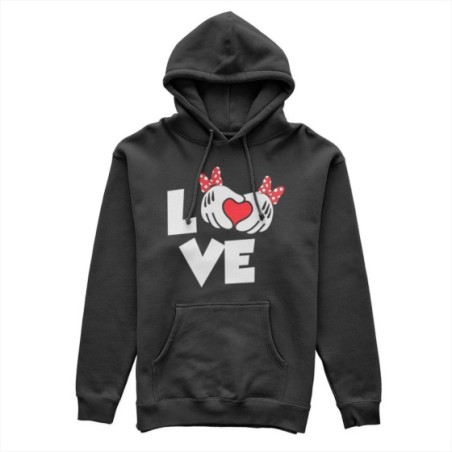 Felpa donna personalizzabile con nome love con fiocco Love