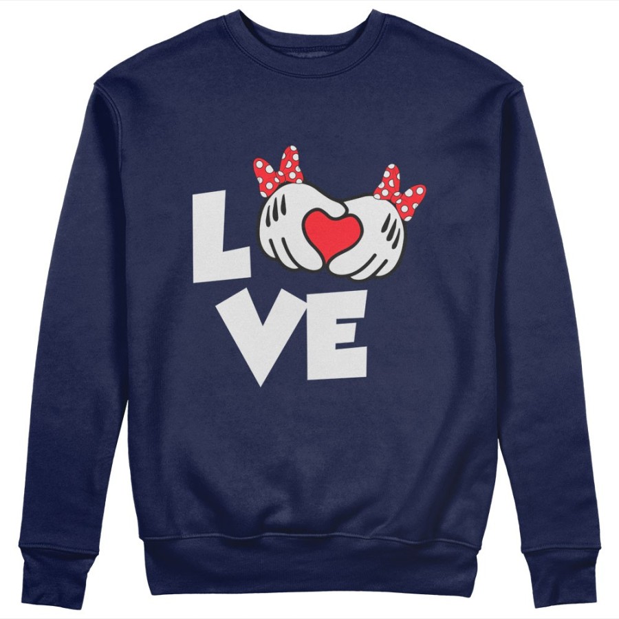 Felpa donna personalizzabile con nome love con fiocco Love