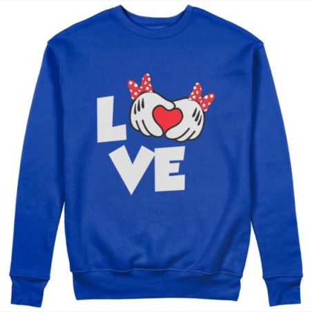 Felpa donna personalizzabile con nome love con fiocco Love