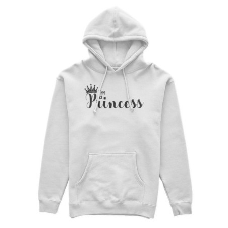 Felpa donna personalizzabile con nome i'm a princess