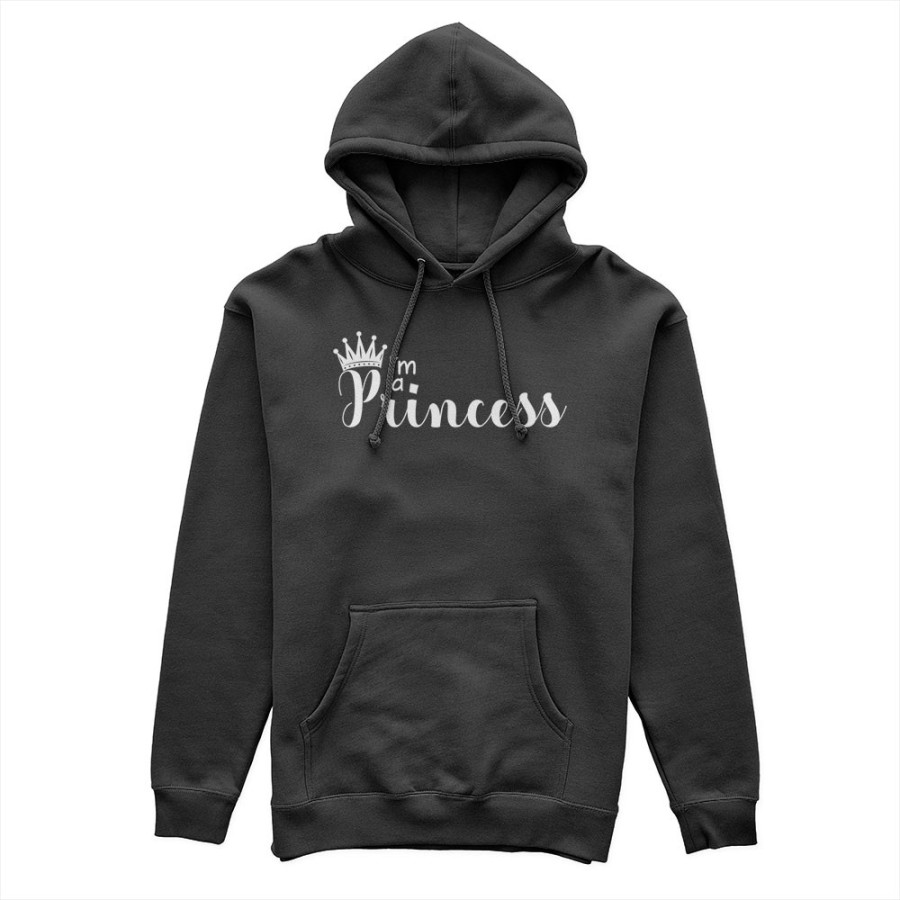 Felpa donna personalizzabile con nome i'm a princess Love