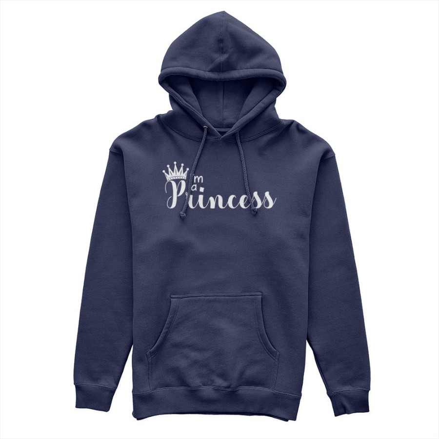Felpa donna personalizzabile con nome i'm a princess Love