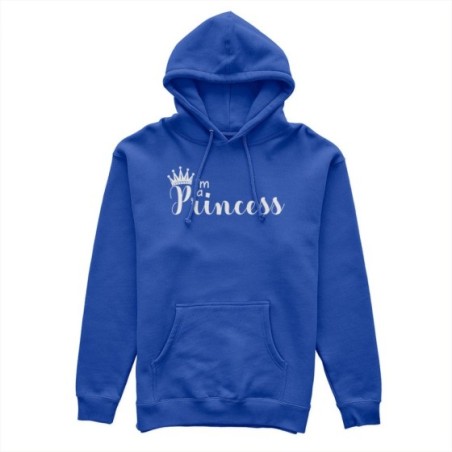 Felpa donna personalizzabile con nome i'm a princess Love