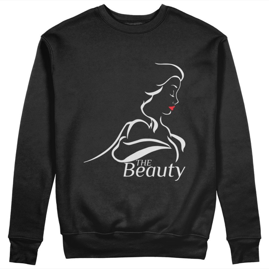 Felpa donna personalizzabile con nome the beauty Love