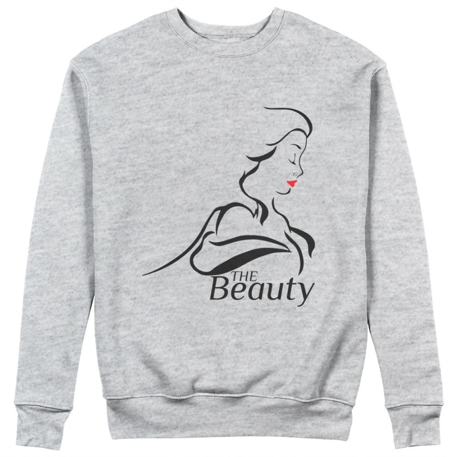 Felpa donna personalizzabile con nome the beauty Love