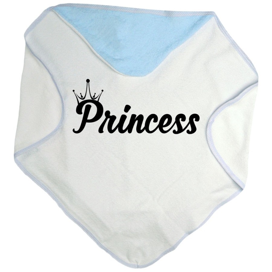Accappatoio neonato personalizzabile con nome prince princess con corona Per la famiglia