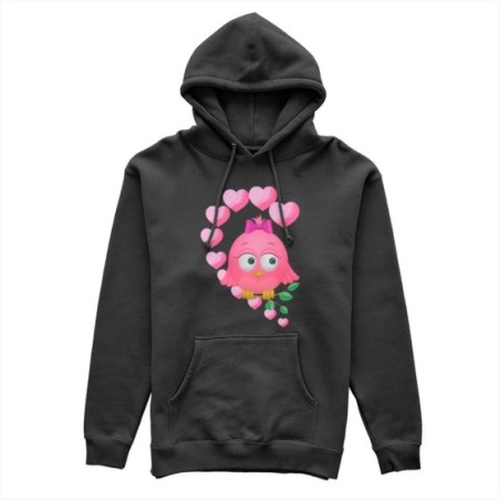 Felpa donna personalizzabile con nome gufetta innamorato