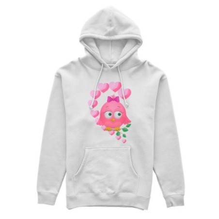 Felpa donna personalizzabile con nome gufetta innamorato Love
