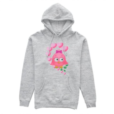 Felpa donna personalizzabile con nome gufetta innamorato Love
