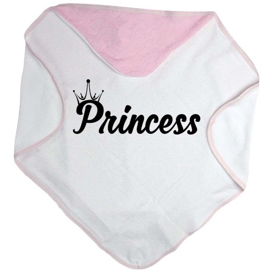 Accappatoio neonato personalizzabile con nome prince princess con corona Per la famiglia