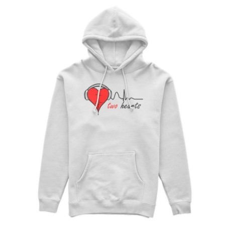 Felpa donna personalizzabile con nome two hearts