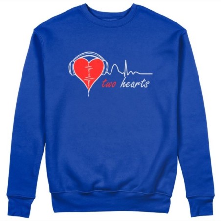 Felpa donna personalizzabile con nome two hearts Love
