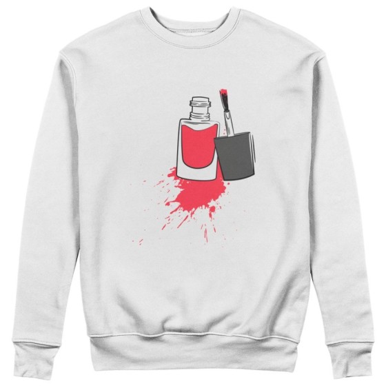 Felpa donna personalizzabile con nome smalto Love