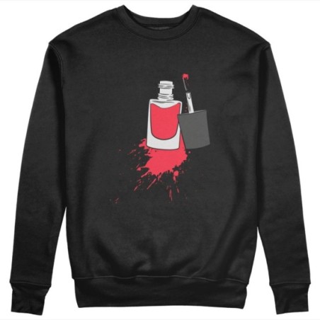 Felpa donna personalizzabile con nome smalto Love