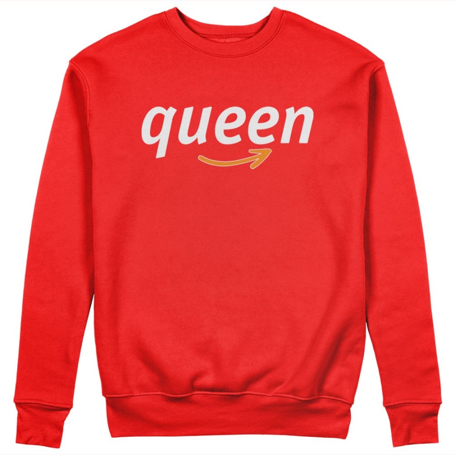 Felpa donna personalizzabile con nome queen delivery Love