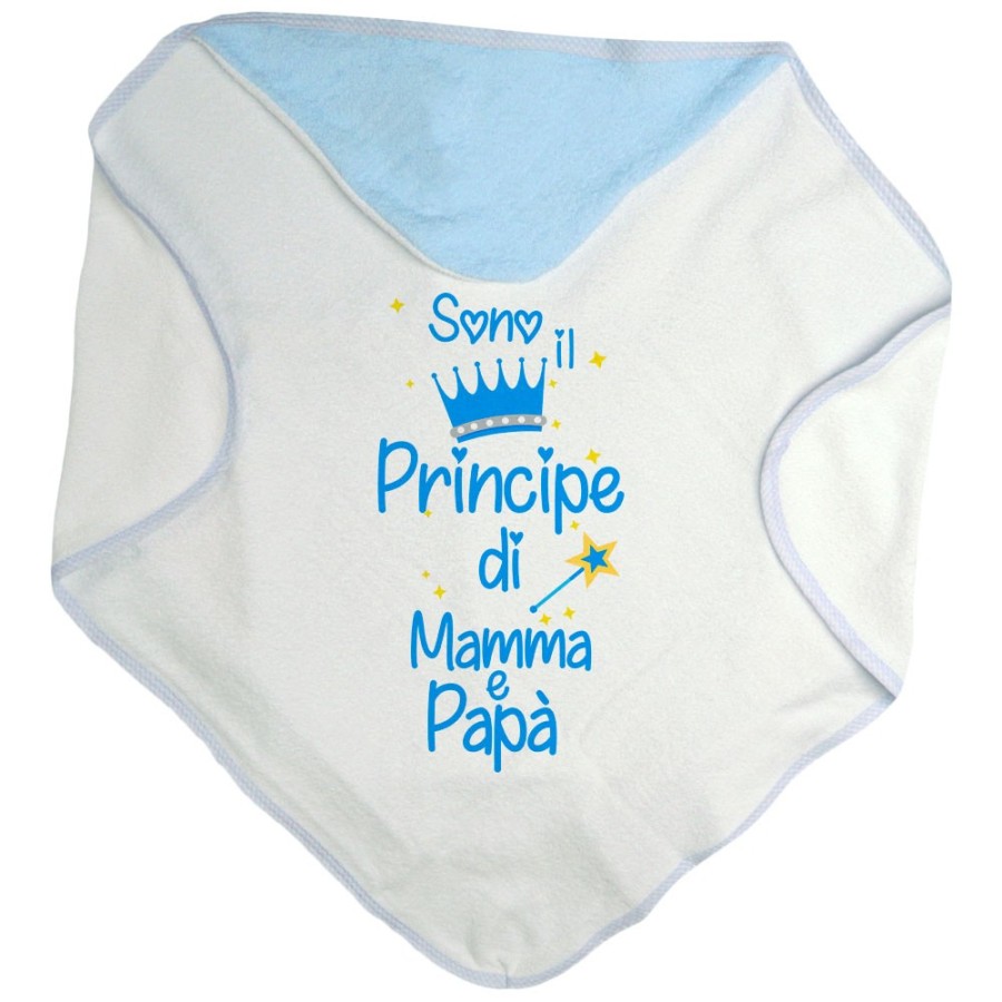 Accappatoio neonato sono la principessa il principe di mamma e papà Per la famiglia