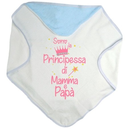 Accappatoio neonato sono la principessa il principe di mamma e papà Per la famiglia