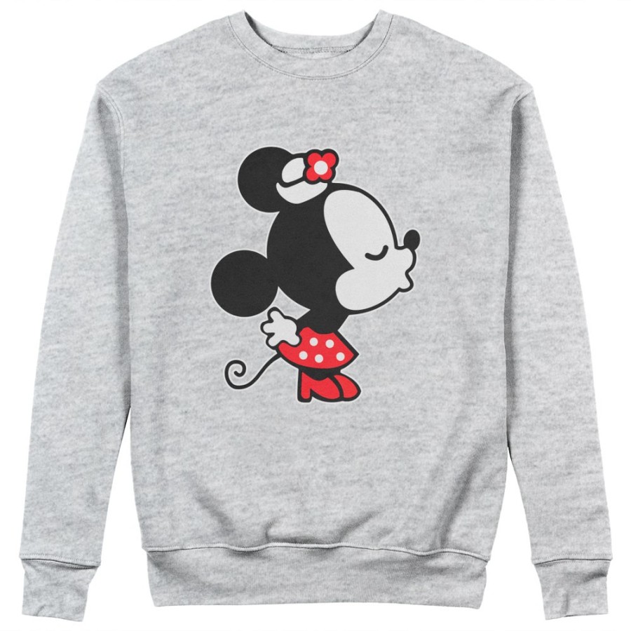 Felpa donna personalizzabile con nome bacio di topolina Love