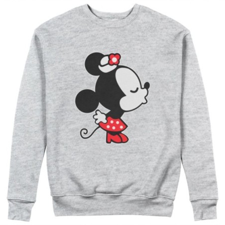 Felpa donna personalizzabile con nome bacio di topolina Love