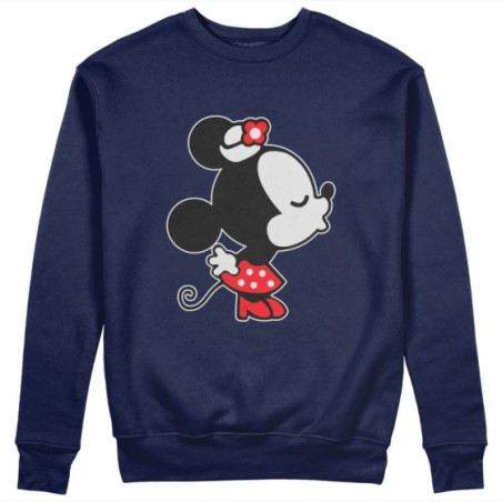 Felpa donna personalizzabile con nome bacio di topolina Love