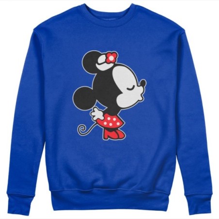 Felpa donna personalizzabile con nome bacio di topolina Love