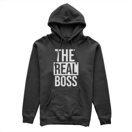 Felpa donna personalizzabile con nome the real boss