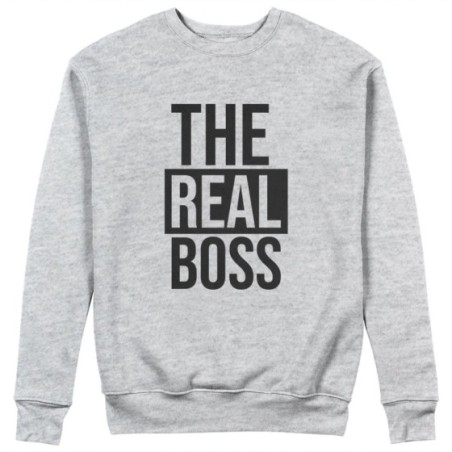 Felpa donna personalizzabile con nome the real boss Love