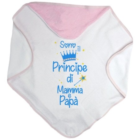 Accappatoio neonato sono la principessa il principe di mamma e papà Per la famiglia